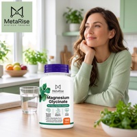 Comprimés de glycinate de magnésium à marque privée OEM 100 mg, hautement absorbables, 180 unités pour adultes, non destiné aux femmes enceintes