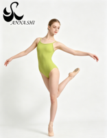 Maillot de Ballet para Mujer con Tirantes Finos, Costura Vertical, para Gimnasia, Entrenamiento y Danza