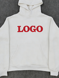 Felpa con Cappuccio da Uomo 100% Cotone Puro di Qualità Premium, Stampa a Rilievo Online, Casual, Modello 555, Stile Streetwear Spesso 1:1 - Product Image 1