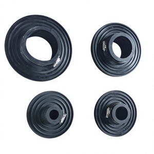 Bordures en caoutchouc EPDM avec colliers de serrage en acier inoxydable SS304, rondes selon l'application, 25 mm pour applications d'ingénierie - Product Image 2
