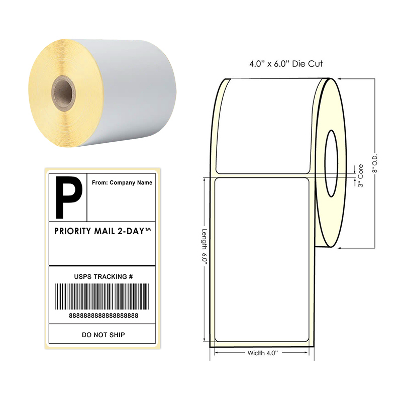 Custom Label Sticker Printed Roll Food