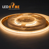 Bandes lumineuses flexibles à intensité variable IP20 12V 24V haute luminosité 2700K blanc chaud piscine jardins COB led bande lumineuse