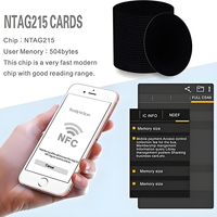 Étiquettes RFID personnalisables Étiquettes NFC vierges 215 Étiquettes autocollantes NFC Étiquettes NFC étanches Carte d'accès compatible NFC