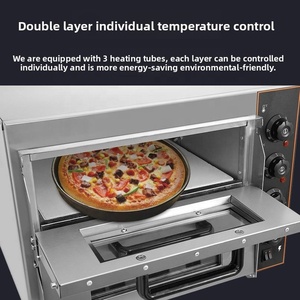 Forno Elettrico Commerciale per <span class=keywords><strong>Pizza</strong></span> e Frutta Secca da Esterno con Termostato Regolabile per Ristoranti, Hotel, Panetterie, Cottura del Pane 3000W - Product Image 3