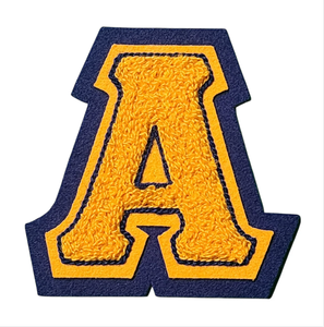 Patchs en chenille personnalisés à thermocoller, lettres alphabétiques et grecques, appliques pour serviettes, lettres A-Z, patchs en chenille pour sororités - Product Image 4