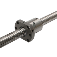 Tornillo de Bolas Laminado SFU1605 SFU1610 GCr15 con Tuerca de Brida y Eje de 1000mm para Router CNC, Robótica y Equipos de Automatización