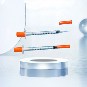 Jeringa de Insulina Desechable Estéril de Grado Médico de 0.3ml 0.5ml 1ml con Aguja de Seguridad de 8mm <span class=keywords><strong>12mm</strong></span> <span class=keywords><strong>30g</strong></span> 31g para Mascotas - Product Image 1