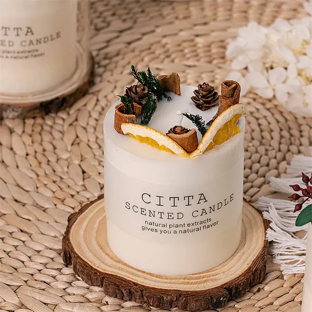 Großhandel Luxus Soja wachs aromatische Kerzen benutzer definierte Private Label Hochzeit Blume Kerze Geschenkset mit klarem Glas deckel