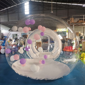 Carpa Burbuja Transparente Tipo Iglú, Domo Inflable de <span class=keywords><strong>Lujo</strong></span> con Globos para Bodas al Aire Libre, Cumpleaños, Fiestas, Glamping - Product Image 3