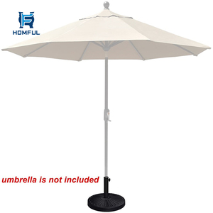 HOMFUL 60J05O-2 Jardin Fillabled Parapluie Socle Rond En Plastique Patio Parapluie Cantilever Bases - Product Image 1