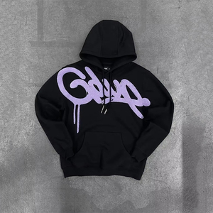 Tùy chỉnh Puff in hoodie 500gsm logo cổ điển axit rửa hoodie cho nam giới thời trang dạo phố nhà sản xuất thiết kế người đàn ông hoodie Áo nỉ - Product Image 5