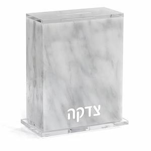 Boîte à Tzedakah en Acrylique Scintillant <span class=keywords><strong>Or</strong></span> et Argent - Boîte <span class=keywords><strong>de</strong></span> Don Caritative en Lucite Transparente - Product Image 2