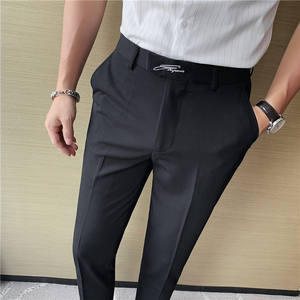 Hosen Sommer Dünne Mode Stickerei Freizeit hose Koreanische Version Slim-Fit Kleine Fußhose Business West Hose - Product Image 2