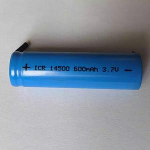 Bateria Li-ion 14500 3.7v 800mah 3 Fios Ntc Icr14500 Bateria 14500 3.7v 600mah com Conector Sm-2p Bateria Recarregável 3.7v 1300mah - Product Image 6