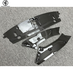 Challenge Style 3-Piece Nissan GTR R35 2008-2018 <b>Engine</b> Cover <b>Hood</b> Bonnet New Black Glossy Twill Weave Vacuum Bagged - Product Image 5