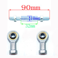 Kit de biellettes de direction M8 avec rotule 90/100/105/110/125/135 mm pour mini quad électrique pour enfants 49cc, karting, buggy, quad, pièces détachées