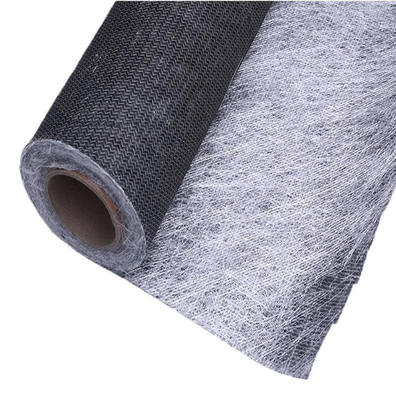 Fiberglas örme Combo Mat 266mm genişliğinde dikişli