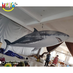 Ballena inflable gigante de tiburón inflable modelo de animales del océano - Product Image 1