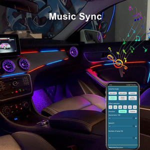 Éclairage d'Ambiance Intérieur Haut de Gamme pour <span class=keywords><strong>BMW</strong></span> F10, Lumières d'Ambiance Effet Rêve Couleurs Dynamiques, Lampe d'Atmosphère pour Voiture - Product Image 3