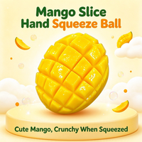 Jouet Squishy en Gros en Forme de Brique de Mangue, Jouet Anti-Stress à Rebond Lent, Jouet Squishy Viral Xiaohongshu en Forme de Mangue