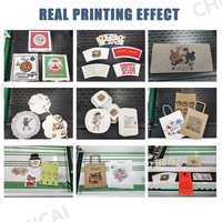 Chicai Printer Inkjet Digital otomatis penuh, untuk cangkir kertas & kipas 40m/menit kecepatan resolusi 1200dpi multifungsi