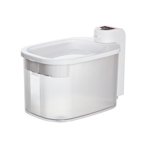 Fontaine à eau intelligente pour chiens et chats, distributeur automatique avec système de filtration, forme ovale, blanc, prise US, 110-240V, alimentation par charge - Product Image 3