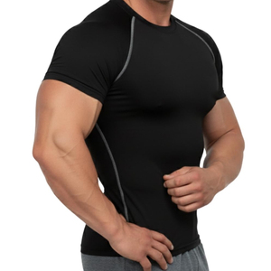 Camiseta Deportiva de Compresión Transpirable Personalizada de Media Manga para Hombre, Ropa Deportiva de Alta Calidad para Gimnasio, Camiseta Informal para Hombre - Product Image 6