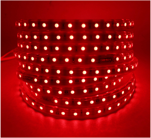 Bande lumineuse RGB <span class=keywords><strong>LED</strong></span> à Double rangée avec télécommande, <span class=keywords><strong>ruban</strong></span> décoratif, Flexible, étanche, 5050 V 110V, 120 diodes/M, <span class=keywords><strong>220V</strong></span> - Product Image 2
