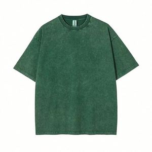 Design Men's Heavyweight Oversized Cotton T-<b>Shirts</b> Custom Logo Streetwear with High Quality Acid Wash Vintage Print - Product Image 2