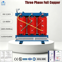Transformateur de puissance triphasé à résine coulée de type sec SCB13 1600kVA-2500kVA 33kV 400V Certifié IEC CE 50Hz Refroidi par air Cuivre