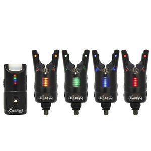 <span class=keywords><strong>Set</strong></span> 1+4 di Segnalatori Acustici Wireless di Alta Qualità per Carpfishing con Luce LED Colorata - Product Image 1