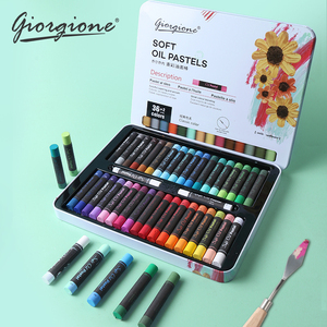 Giorgione Set di <span class=keywords><strong>Pastelli</strong></span> a Olio Morbidi in <span class=keywords><strong>Scatola</strong></span> di Ferro, 24/36/48 Colori, Non Tossici, per Pittura e Disegno Artistico - Product Image 3