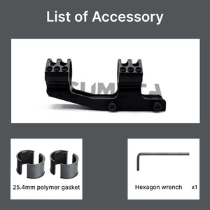 ACUMETA Anneaux de montage de lunette cantilever en aluminium de haute qualité 1 pouce/30 mm, à dégagement rapide, étanches, antichoc, durables, entreaxe 1,4 pouces - Product Image 5