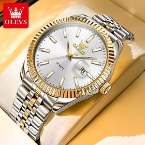 5593 Hot Selling Styles Luxury Brand Waterproof Gold Luminous Oem Custom <b>Calendar</b> Stainless Steel Quartz Watch for Man - Product Image 1