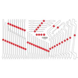 KS TOOLS-813,0055-97 Inserto de espuma vacío para 813,0055-EAN 4042146860908 TALLERES DE ROTACIÓN BANDEJAS VACÍAS - Product Image 1