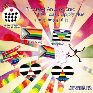 Pins Esmaltados de la Bandera Arcoíris Colorida, Joyería de Aleación para el Mes <span class=keywords><strong>del</strong></span> Orgullo, con diseños de Ángel, Música y Pirámide, para el Día Nacional y para Mostrar Amor en Cualquier Día que Desieras - Product Image 2