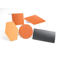 Patchs de réparation prix usine forme ronde personnalisée créativité bricolage étiquettes vierges en cuir véritable véritable pour vêtements