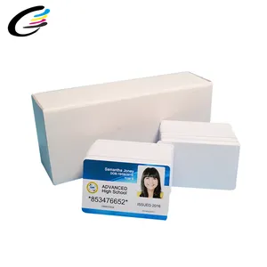 Fcolor 230PCs Box ID Member Bus Card Tarjeta de PVC de plástico en blanco