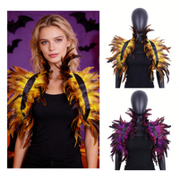 Ensemble de châle en plumes naturelles et manchettes pour costume de ballet, samba, carnaval, showgirl - Vente en gros