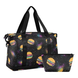 Sac de voyage portable grande capacité pour hommes et femmes, idéal pour les voyages d'affaires, le fitness et le sport, avec compartiment séparé pour articles mouillés et secs - Product Image 1