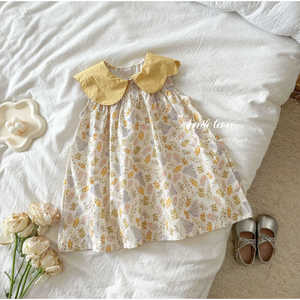 Child Star Circle Girls Floral Dress Sleeveless Breathable Summer Style Mori Girl Pastoral Design - Product Image 4