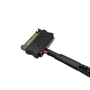 SATA接続ラインHUB 15ピン<span class=keywords><strong>2</strong></span>ポート<span class=keywords><strong>3</strong></span>ピンまたは4ピンCPUクーラーファンコンピュータケースPCファンケーブルアダプタコネクタ30cm - Product Image 2