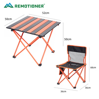 Ensemble table et chaise pliantes ultralégères portables avec logo personnalisé pour le camping, le pique-nique, la pêche