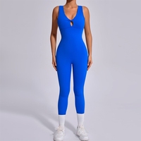 Combinaison de sport sans manches pour femme, style européen et américain, dos en éventail, pour yoga, fitness et course à pied 42015
