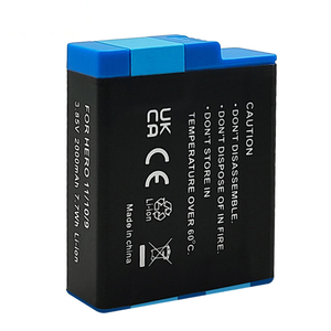 Reemplazo de batería de litio 3 PCs batería de cámara de acción deportiva para cámara <span class=keywords><strong>Gopro</strong></span> <span class=keywords><strong>11</strong></span> 10/9 con juego de cargador de batería - Product Image 5