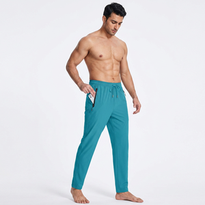 Pantalons de survêtement avec taille élastique, coupe-vent, en coton éponge, pantalon de jogging pour homme, couleur unie, pantalon de survêtement, poche tricotée, pantalon pour homme - Product Image 1