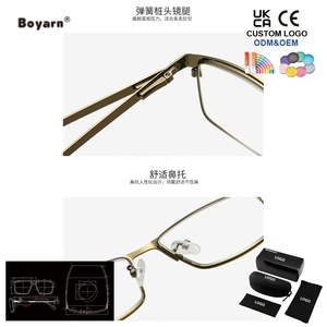 Gafas <span class=keywords><strong>de</strong></span> <span class=keywords><strong>Lectura</strong></span> con Filtro <span class=keywords><strong>de</strong></span> Luz Azul Boyarn, Montura Metálica, <span class=keywords><strong>Lentes</strong></span> <span class=keywords><strong>de</strong></span> Resina <span class=keywords><strong>de</strong></span> Alta Definición, para Hombre y Mujer - Product Image 3