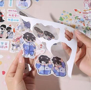 Autocollant holographique étanche mignon, film laser flash, forme originale, décalcomanie Kpop Idol, prédécoupé, auto-adhésif, pour Goo Card - Product Image 6