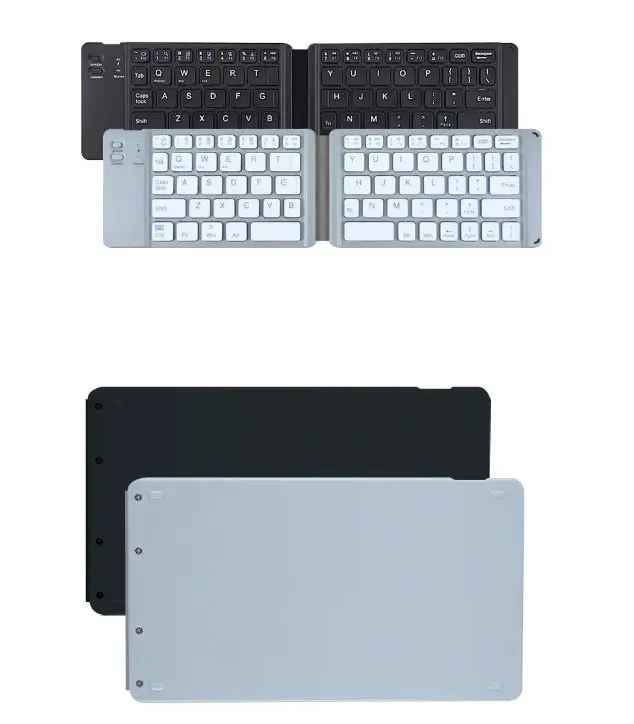 Wireless Mini Two Fold BT Keyboard BT18 Mobile Phone Tablet Computer Office Portable Lightweight Three System Universal