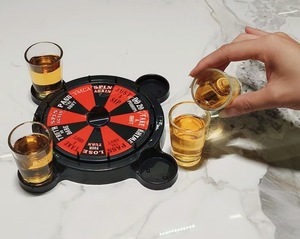 Ensemble de jeu de lancer et de rotation |   Roue à boire pour fête amusante avec plusieurs gobelets |   Idéal pour les jeux d'alcool à boire dans les KTV, les bars et les discothèques - Product Image 2